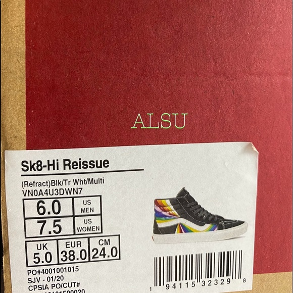 VANS SK8-HI Reissue Refract Black Multi Color W - Picture 10 of 10